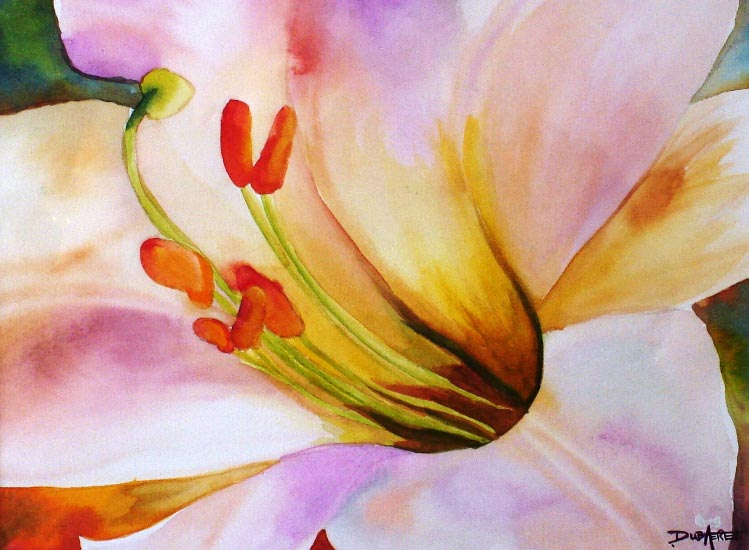 peinture aquarelle fleurs
