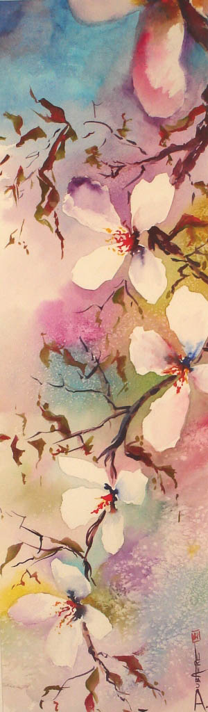 peinture aquarelle fleurs