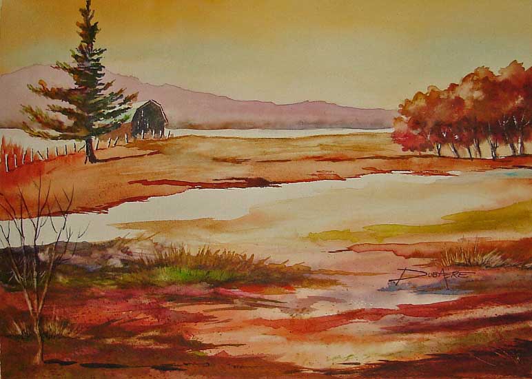 peinture aquarelle paysage